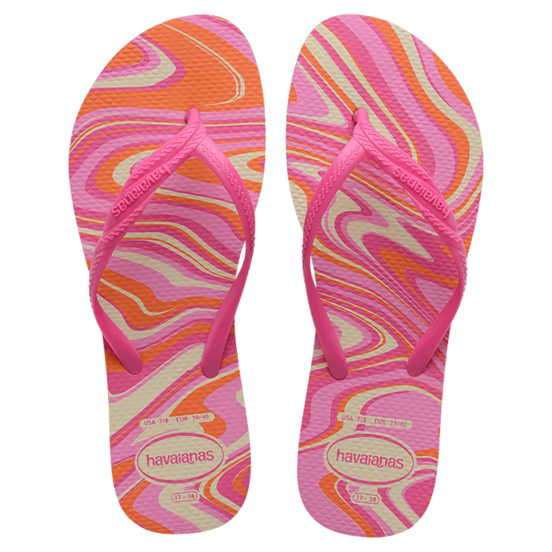 Chinelo-Bege-Rosa-Fantasia-Style-Havaianas-n°-37-38