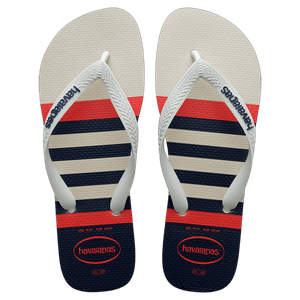 Chinelo Branco/Branco/Marinho Top Nautical Havaianas n° 43/44