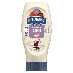 Maionese Alho NBA Miami Heat Hellmann's Squeeze 335g