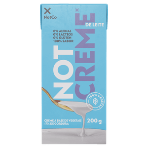 Creme de Leite Zero Lactose Not Creme Caixa 200g 200ml