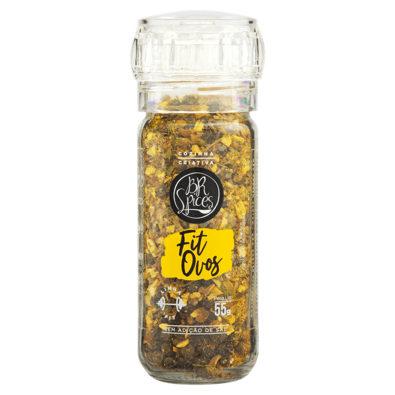 Tempero-para-Ovos-com-Moedor-Zero-Sodio-BR-Spices-Fit-Vidro-55g