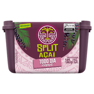 Sorbet Açaí com Guaraná Original Split Açaí Todo Dia Pote 1,5l