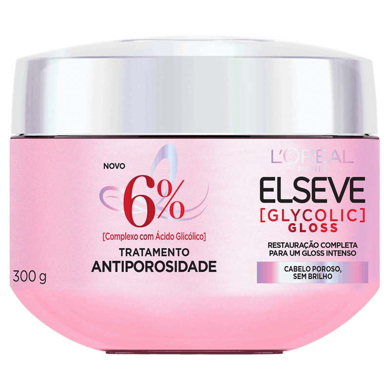 Tratamento-Antiporosidade-L-oreal-Paris-Elseve-Glycolic-Gloss-Pote-300g