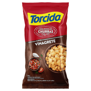 Salgadinho de Trigo Vinagrete Torcida Churras Pacote 60g