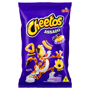 Salgadinhos de Milho Mix de Queijos Elma Chips Cheetos Pacote 131g