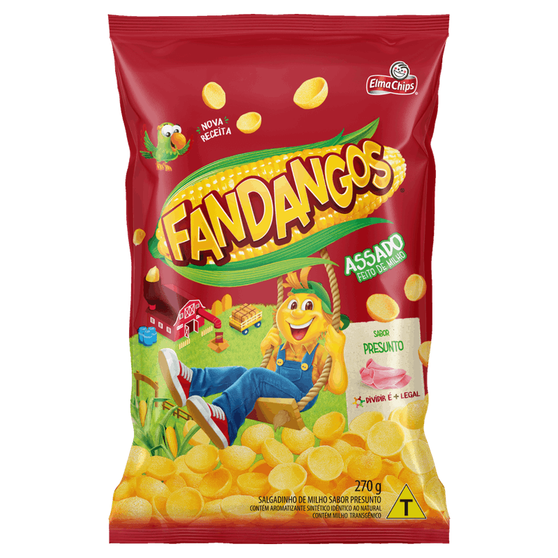 Salgadinho-de-Milho-Presunto-Elma-Chips-Fandangos-Pacote-270g