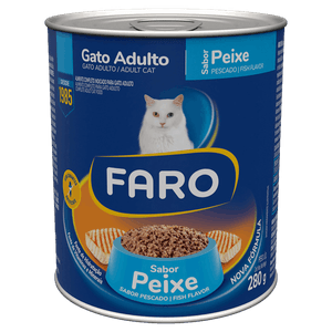 Alimento para Gatos Adultos Peixe Faro Lata 280g