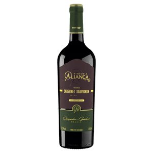 Vinho Brasileiro Tinto Seco Reserva Aliança Cabernet Sauvignon Campanha Gaúcha Garrafa 750ml