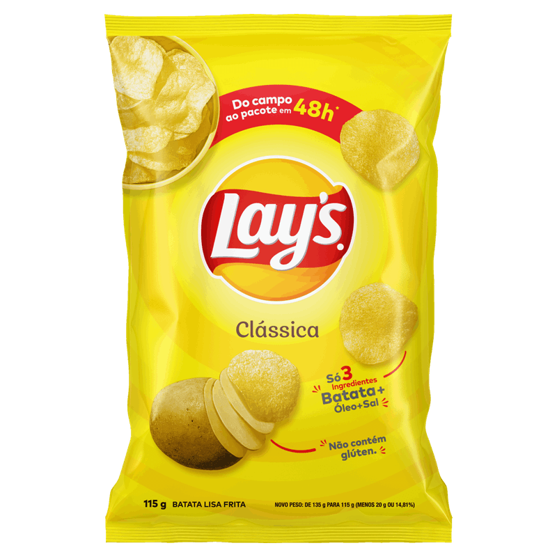 Batata-Frita-Lisa-Classica-Lay-s-Pacote-115g