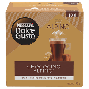 Chococino em Cápsula Alpino Nescafé Dolce Gusto Caixa 178g 10 Unidades