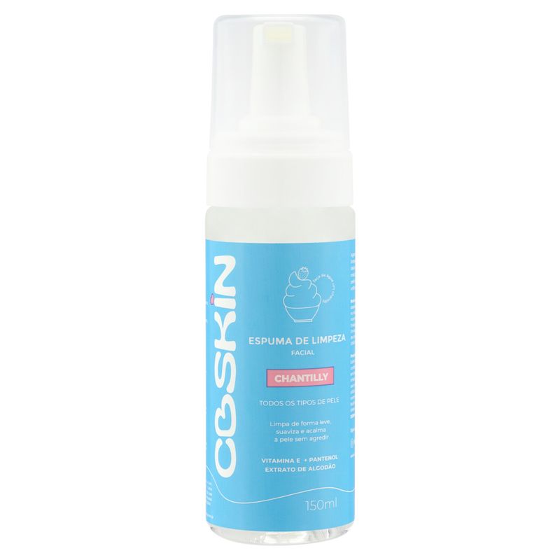 Espuma-de-Limpeza-Facial-Chantilly-Cbskin-Frasco-150ml-Bico-Espumador