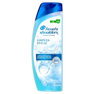 Shampoo Anticaspa Head & Shoulders Limpeza Eficaz Frasco 200ml