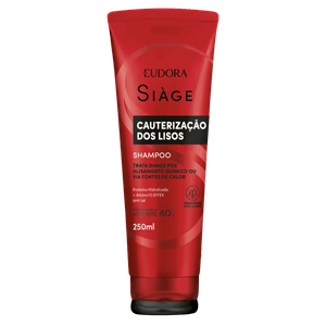 Shampoo Eudora Siàge Cauterização dos Lisos Bisnaga 250ml