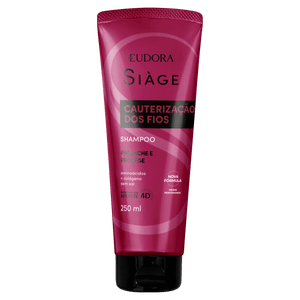 Shampoo Eudora Siàge Cauterização dos Fios Bisnaga 250ml