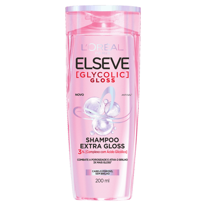 Shampoo-L-oreal-Paris-Elseve-Glycolic-Gloss-Frasco-200ml