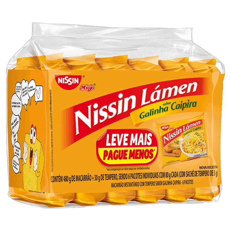 Pack-Macarrao-Instantaneo-Lamen-Galinha-Caipira-Nissin-Miojo-Pacote-510g-6-Unidades-Leve-Mais-Pague-Menos