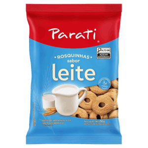 Biscoito Rosquinha Leite Parati Pacote 250g