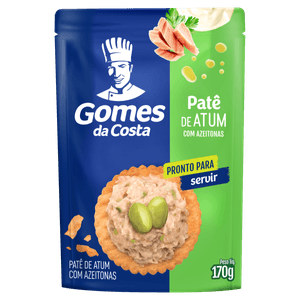 Patê de Atum com Azeitonas Gomes da Costa Sachê 170g