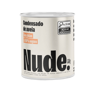 Leite Condensado Vegano Nude. Lata 330g