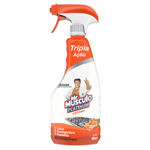 Desinfetante Uso Geral Laranja Mr Músculo Platinum Frasco 500ml Borrifador