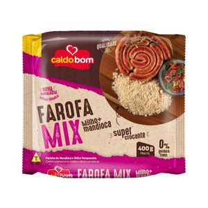 Farofa de Milho e Mandioca Caldo Bom Mix Pacote 400g