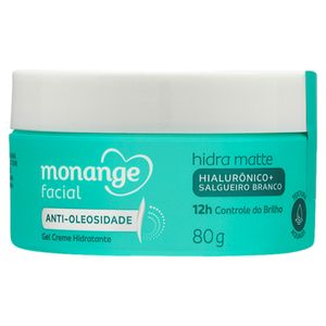 Gel Creme Hidratante Efeito Matte Facial Monange Pote 80g