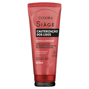 Condicionador Eudora Siàge Cauterização dos Lisos Bisnaga 200ml