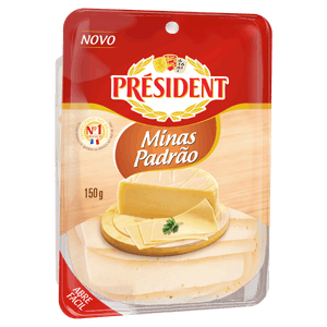 Queijo Minas Padrão Fatiado Président 150g