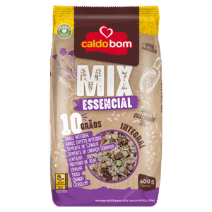 Arroz Integral 10 Grãos Caldo Bom Mix Pacote 400g