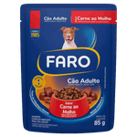 Alimento-para-Caes-Adultos-Carne-ao-Molho-Faro-Sache-85g