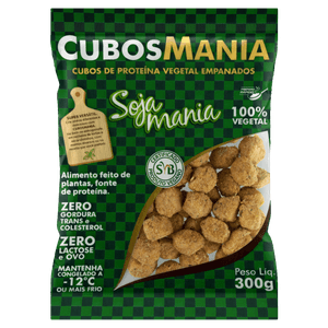 Empanado Vegetal Congelado em Cubos Soja Mania Pacote 300g