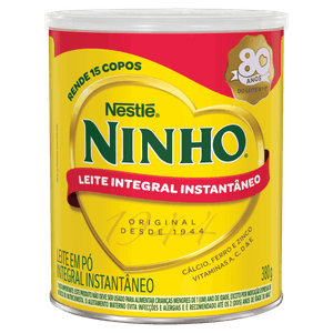 Leite Pó Instantâneo Integral Ninho Lata 380g