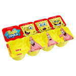 Queijo-Petit-Suisse-Morango---Banana-Bob-Esponja-Elege-Bandeja-320g-8-Unidades