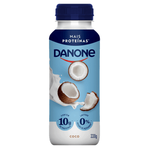 Iogurte Desnatado Coco Zero Lactose Danone Frasco 220g