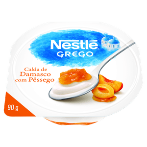 Iogurte Integral Grego Calda Damasco com Pêssego Nestlé Pote 90g