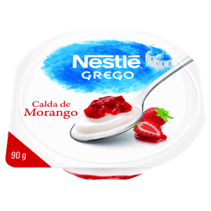 Iogurte Integral Grego Calda Morango Nestlé Pote 90g