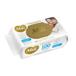 Toalhinha Umedecida Mili Love & Care PE 100 Unidades