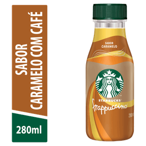 Bebida Láctea UHT Caramelo com Café Starbucks Frappuccino Frasco 280ml