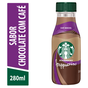 Bebida Láctea UHT Chocolate com Café Starbucks Frappuccino Frasco 280ml