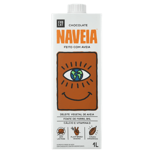 Bebida à Base de Aveia Chocolate Naveia Caixa 1l