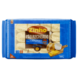 Pão Bolinha Recheio Catupiry Zinho Pacote 300g