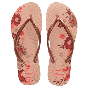 Chinelo Rosa Bal/Dourado Blush/Dour. Slim Organic Havaianas n° 35/36