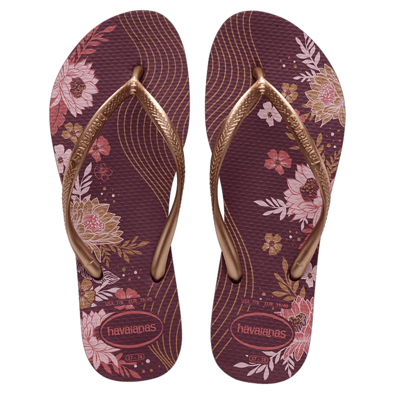 Chinelo-Terra-Roxa-Slim-Organic-Havaianas-n°-35-36