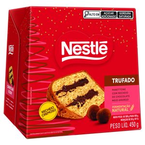 Panettone Recheio Trufado Chocolate Meio Amargo Nestlé Caixa 450g