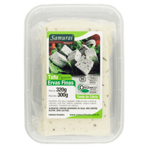 Tofu Orgânico Ervas Finas Samurai Pote 320g