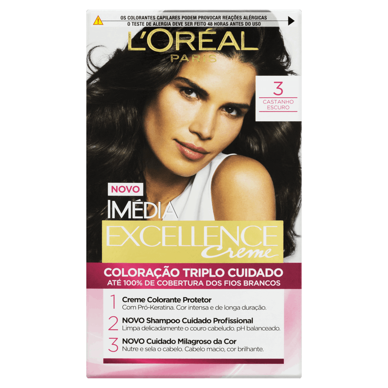 Kit-Coloracao-Creme-3-Castanho-Escuro-L-oreal-Paris-Imedia-Excellence