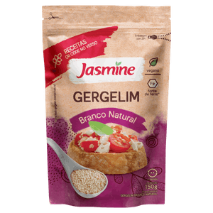 Gergelim Branco Natural Integral Jasmine Pouch 150g