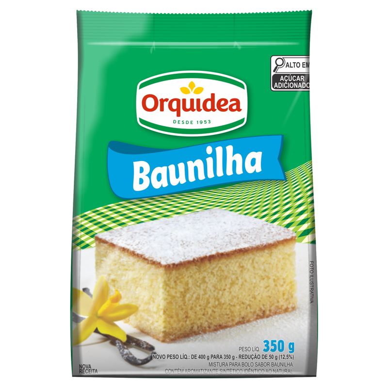 Mistura-para-Bolo-Baunilha-Orquidea-Pacote-350g