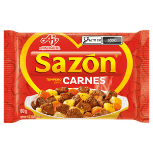 Tempero para Carnes Sazón Pacote 60g 12 Unidades