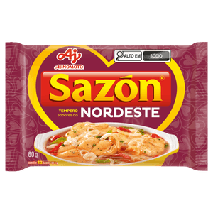 Tempero Sabores do Nordeste Sazón Pacote 60g 12 Unidades